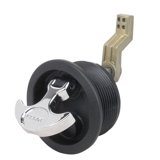 Perko Surface Mount Latch f/Smooth  Carpeted Surfaces w/Offset Cam Bar [1092DP1BLK] - Twin Screws Marine Service