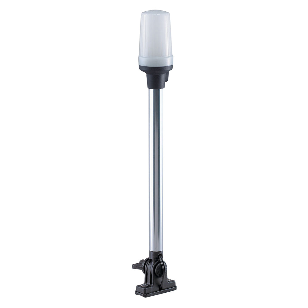 Perko Fold Down All-Round Pole Light - Vertical Mount - White [1137DP0CHR] - Twin Screws Marine Service