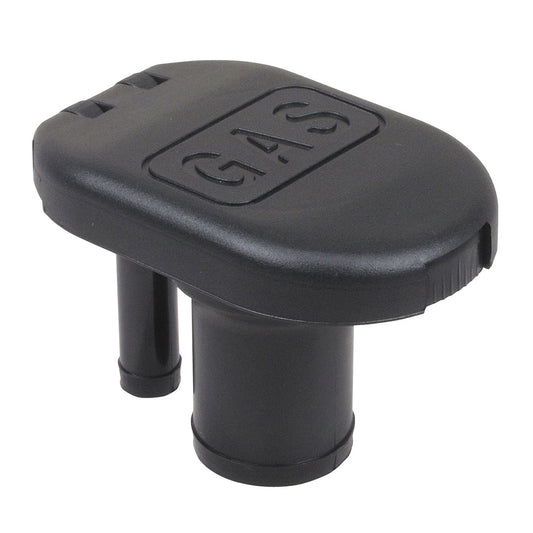 Perko Combination Vented Gas Fill/Tank f/1-1/2" Hose - Straight Neck [1319DPGBLK] - Twin Screws Marine Service