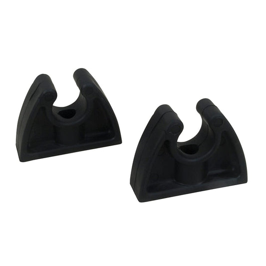 Perko Pole Storage Clips - Black - Pair [0477DP0BLK] - Twin Screws Marine Service