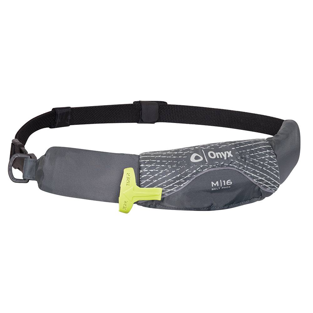 Onyx M-16 Manual Inflatable Belt Pack (PFD) - Grey [130900-701-004-19] - Twin Screws Marine Service