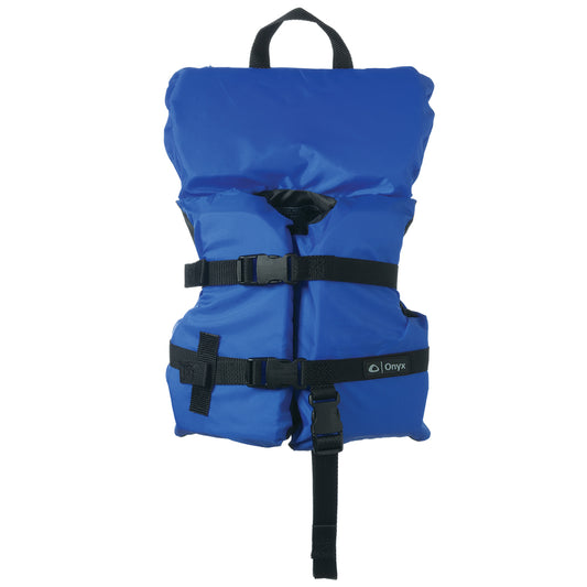 Onyx Nylon General Purpose Life Jacket - Infant/Child Under 50lbs - Blue [103000-500-000-12] - Twin Screws Marine Service