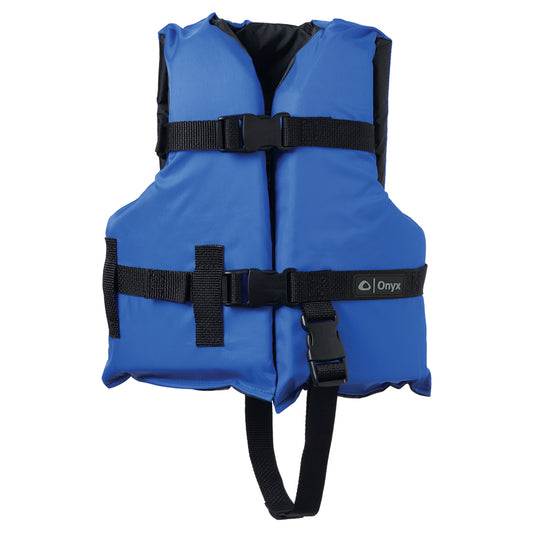 Onyx Nylon General Purpose Life Jacket - Child 30-50lbs - Blue [103000-500-001-12] - Twin Screws Marine Service