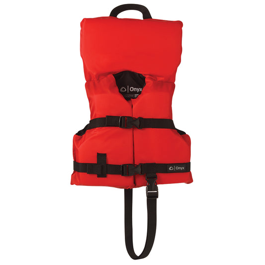 Onyx Nylon General Purpose Life Jacket - Infant/Child Under 50lbs - Red [103000-100-000-12] - Twin Screws Marine Service
