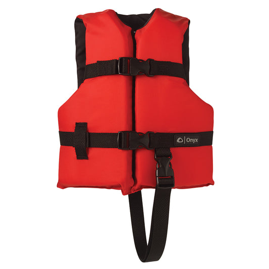 Onyx Nylon General Purpose Life Jacket - Child 30-50lbs - Red [103000-100-001-12] - Twin Screws Marine Service