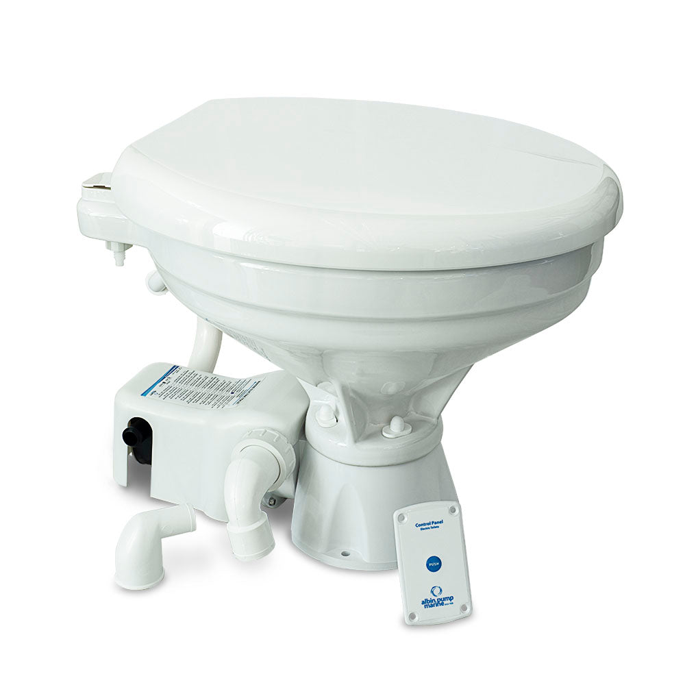 Albin Group Marine Toilet Standard Electric EVO Comfort - 12V [07-02-006] - Twin Screws Marine Service