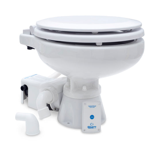 Albin Group Marine Toilet Standard Electric EVO Compact Low - 12V [07-02-008] - Twin Screws Marine Service