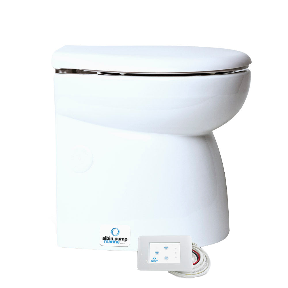 Albin Group Marine Toilet Silent Premium - 12V [07-04-014] - Twin Screws Marine Service