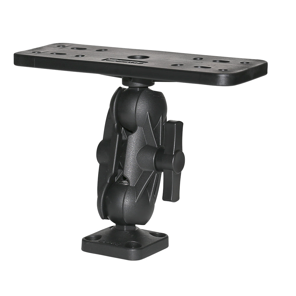 Scotty 163 1.5" Ball Mount w/Fishfinder  Universal Mounting Plate [0163] - Twin Screws Marine Service