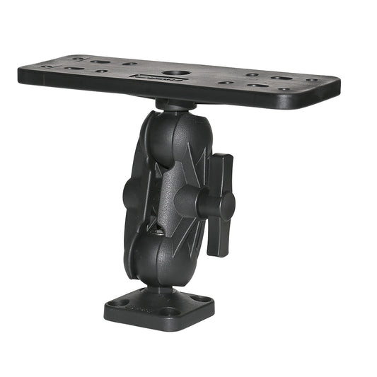 Scotty 163 1.5" Ball Mount w/Fishfinder  Universal Mounting Plate [0163] - Twin Screws Marine Service