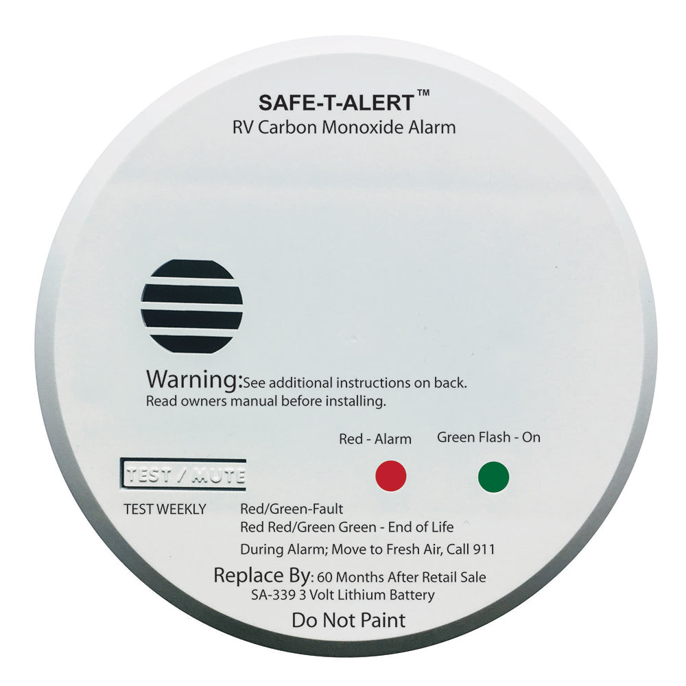 Safe-T-Alert SA-339 White RV Battery Powered CO Detector [SA-339-WHT] - Twin Screws Marine Service