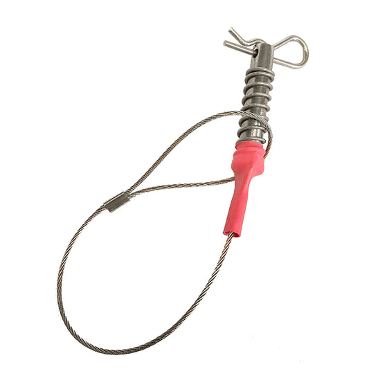 Sea Catch TR3 Spring Loaded Safety Pin - 1/4" Shackle [TR3 SSP] - Twin Screws Marine Service