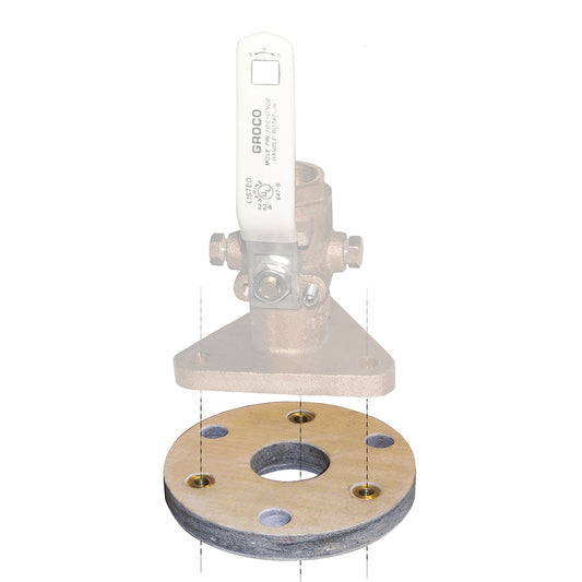 GROCO Backing Block f/2"  2-1/2" Seacocks [BB-3] - Twin Screws Marine Service