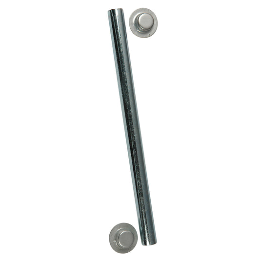 C.E. Smith Package Roller Shaft 1/2" x 12-3/4" w/Cap Nuts - Zinc [10705A] - Twin Screws Marine Service