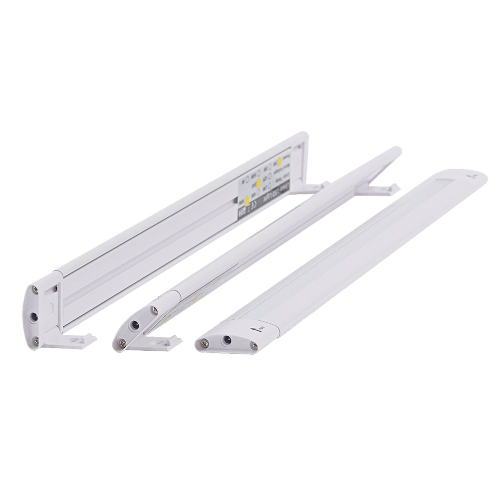 Lunasea Adjustable Linear LED Light w/Built-In Dimmer - 12" Length, 12VDC, Warm White w/ Switch [LLB-32KW-01-00] - Twin Screws Marine Service