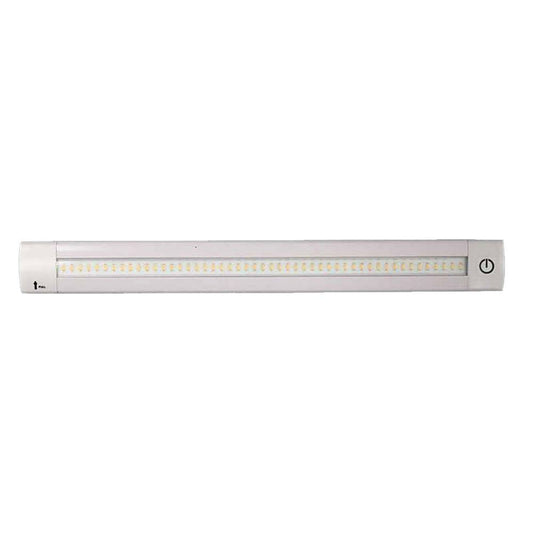 Lunasea Adjustable Linear LED Light w/Built-In Dimmer - 12" Length, 12VDC, Warm White w/ Switch [LLB-32KW-01-00] - Twin Screws Marine Service