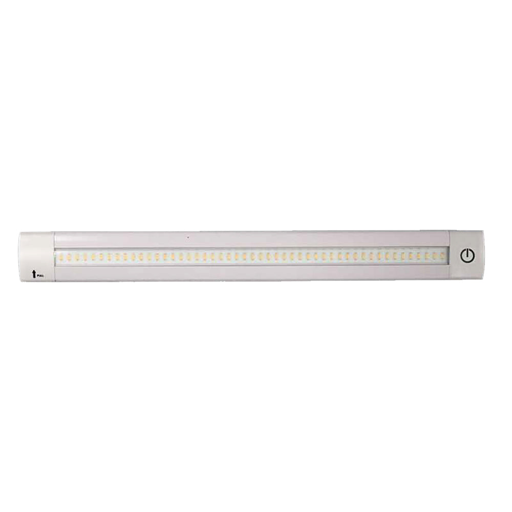 Lunasea Adjustable Linear LED Light w/Built-In Dimmer - 20" Warm White w/Switch [LLB-32LW-01-00] - Twin Screws Marine Service