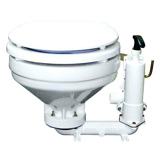 GROCO HF Series Hand Operated Marine Toilet [HF-B] - Twin Screws Marine Service