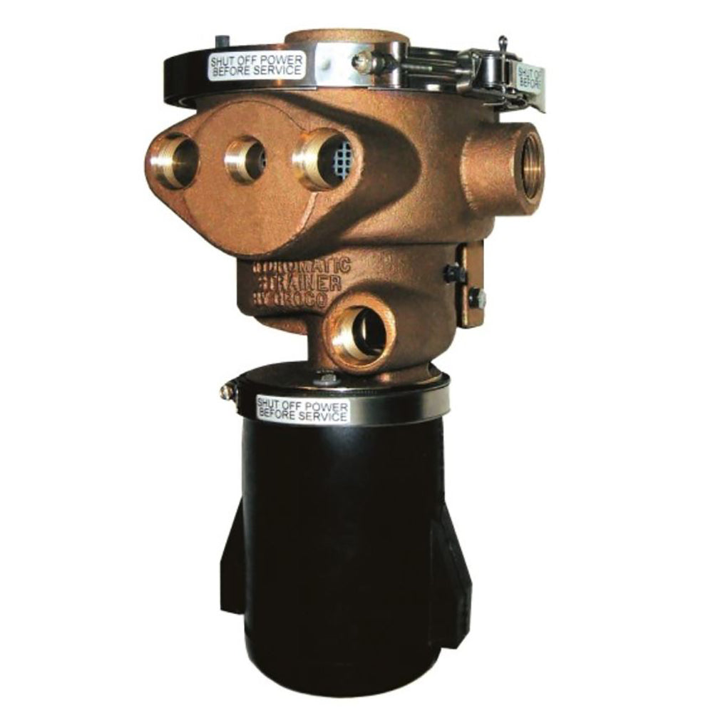 GROCO 1-1/2" Inlet Hydromatic Self-Cleaning Strainer - 12V [970-1500-12] - Twin Screws Marine Service