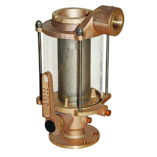 GROCO 3/4" Ball Valve/Seacock  Raw Water Strainer Combo [BVS-750] - Twin Screws Marine Service