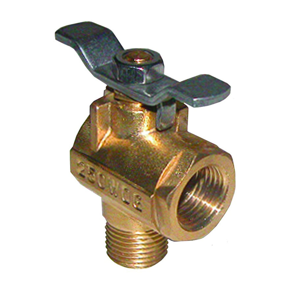 GROCO 1/2" NPT 90 Bronze Fuel Valve [FV-590] - Twin Screws Marine Service