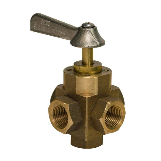 GROCO 1/2" 5-Port Tank Selector Valve [FV-550-L] - Twin Screws Marine Service