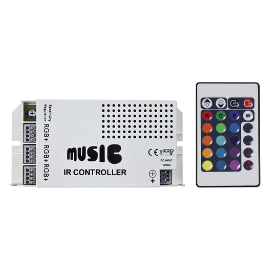 HEISE Sound Activated RGB Controller w/IR Remote [HE-RGBSAC-1] - Twin Screws Marine Service