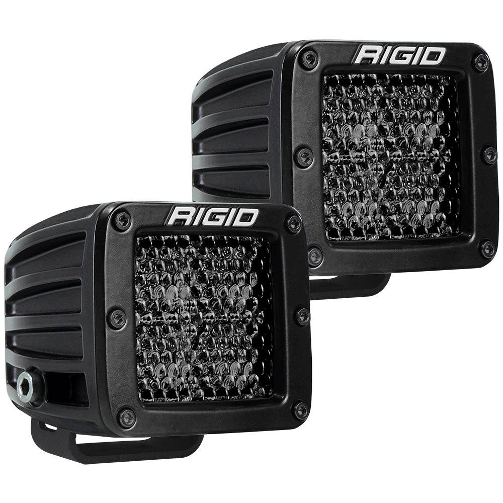 RIGID Industries D-Series Pro Spot Diffused Midnight Surface Mount - Pair [202513BLK] - Twin Screws Marine Service