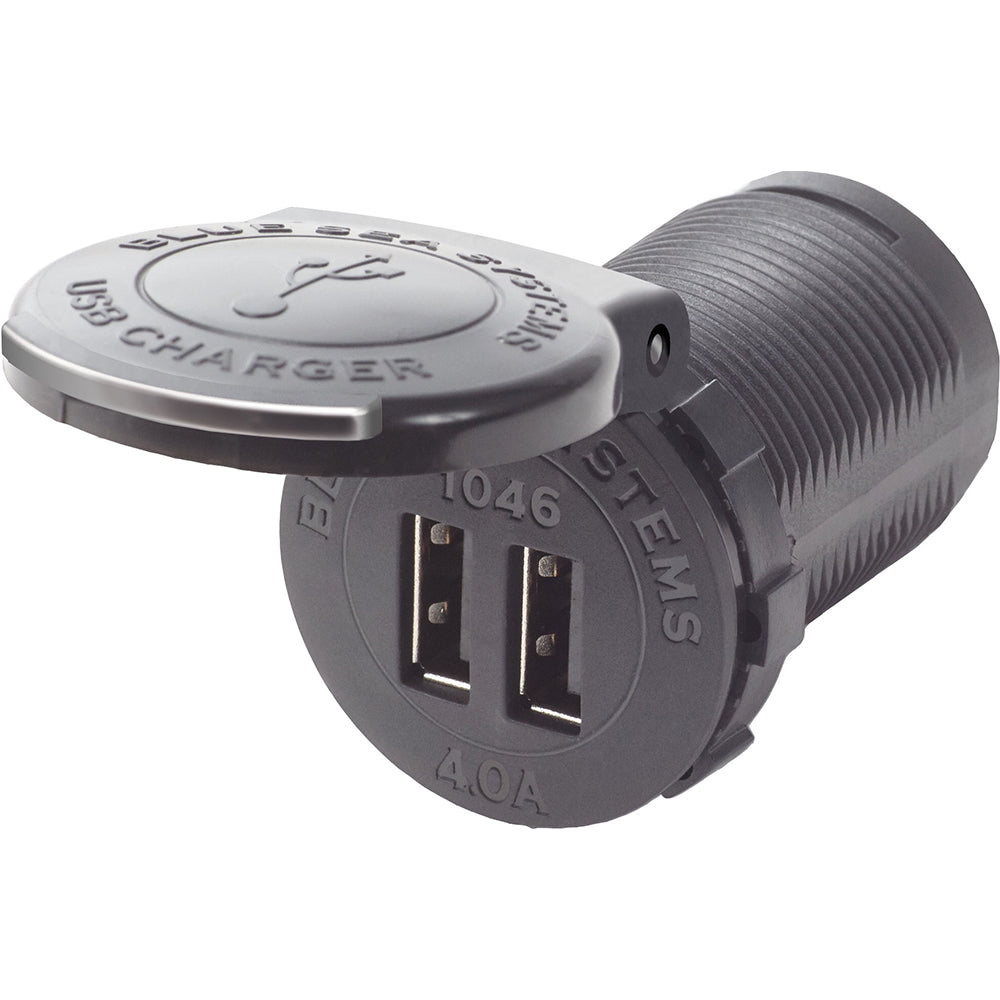 Blue Sea 1046 48V Dual USB Charger Socket Mount [1046] - Twin Screws Marine Service