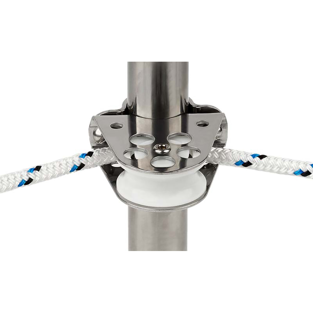 Schaefer Clamp-On Furling Line Stanchion Lead Block - 1" Ball Bearing [300-34] - Twin Screws Marine Service