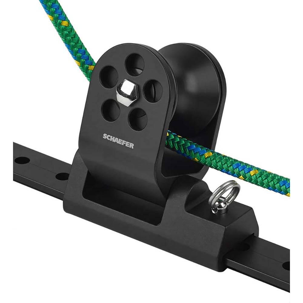Schaefer Twin Sheet Block f/1-1/4" T-Track - Black [32-97] - Twin Screws Marine Service