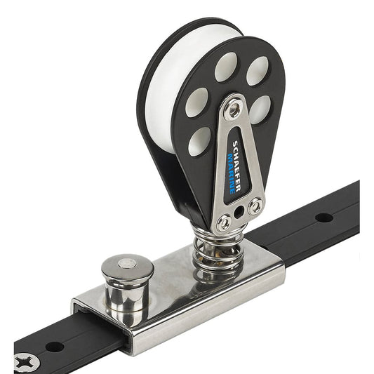 Schaefer Spring Loaded/Lined Slide/Aluminum f/1" T-Track [504-82] - Twin Screws Marine Service