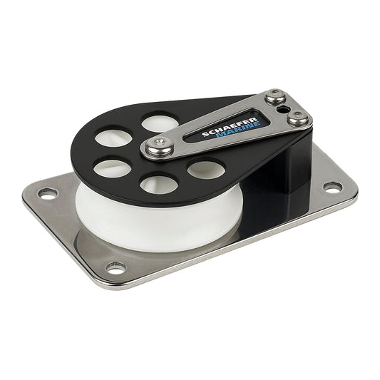 Schaefer Series 7 Flat Base/Aluminum Cheek/Delrin Sheave [704-11] - Twin Screws Marine Service