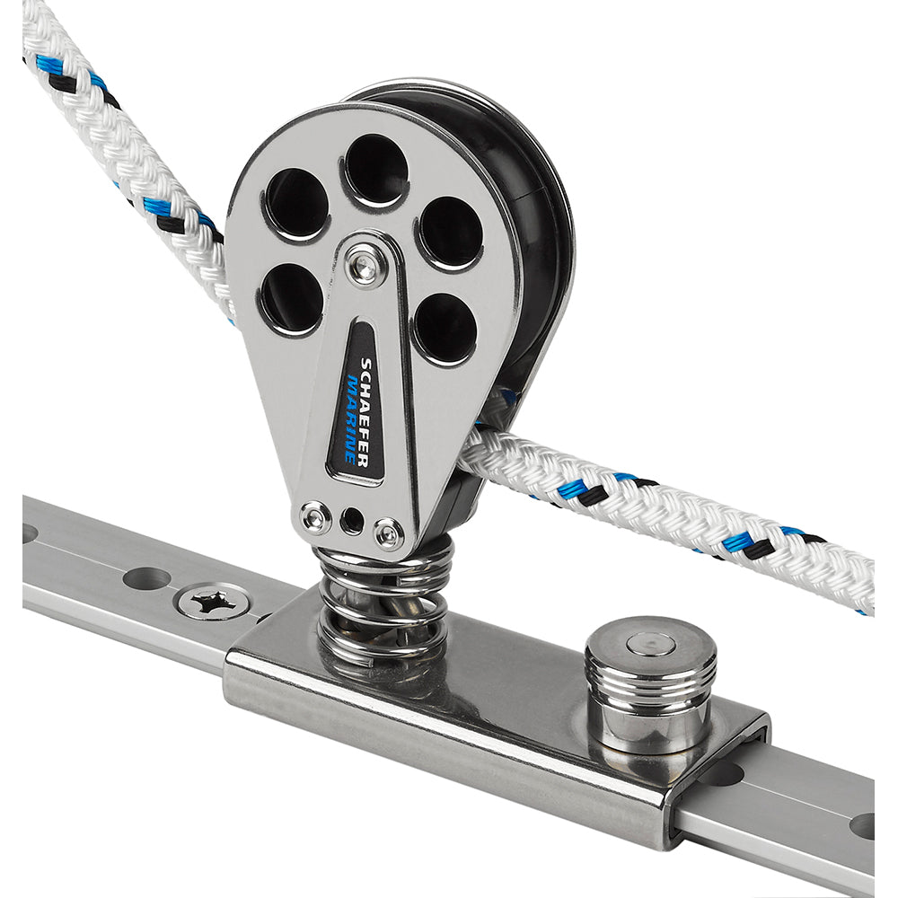 Schaefer Spring Loaded/Lined Slide/Stainless Steel f/1-1/4" T-Track [705-92] - Twin Screws Marine Service