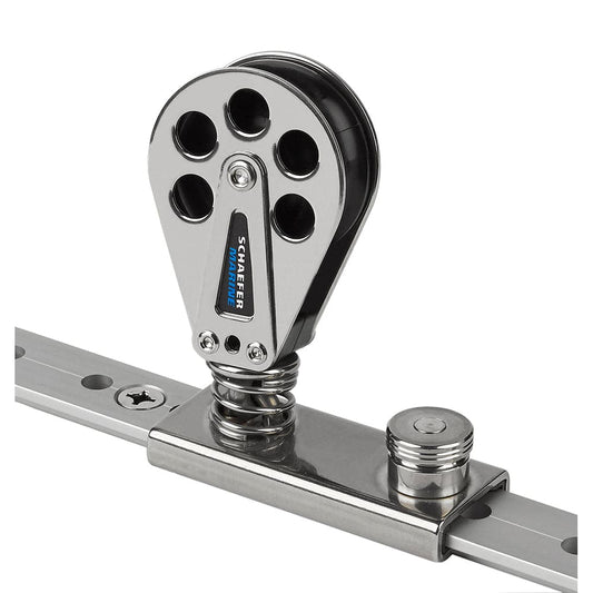 Schaefer Spring Loaded/Lined Slide/Stainless Steel f/1-1/4" T-Track [705-92] - Twin Screws Marine Service