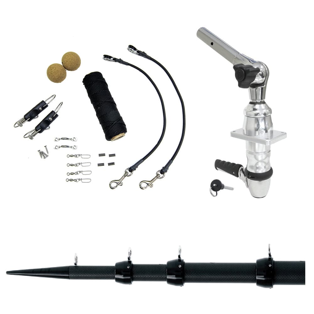 Tigress XD Top Mount System - 15 - Black Outriggers Elite Rigging Kit [88824-1] - Twin Screws Marine Service
