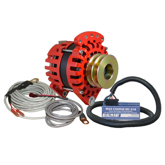 Balmar Alternator 3.15" Dual Foot Saddle Dual V Pulley Regulator  Temp Sensor - 170A Kit - 12V [XT-DF-170-DV-KIT] - Twin Screws Marine Service