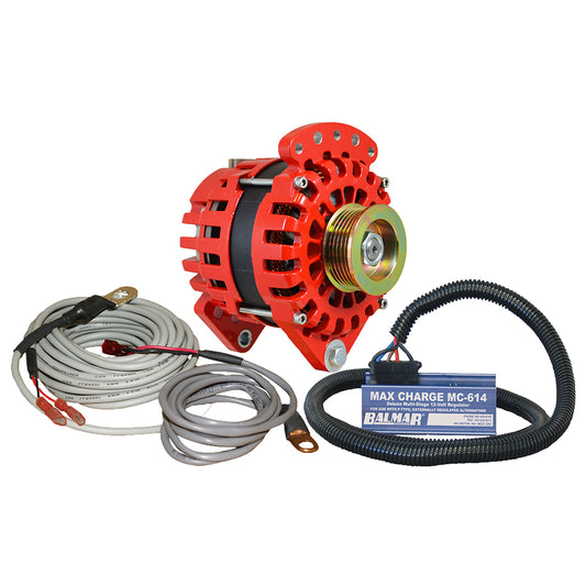 Balmar Alternator 3.15" Dual Foot Saddle K6 Serpentine Pulley Regulator  Temp Sensor - 170A Kit - 12V [XT-DF-170-K6-KIT] - Twin Screws Marine Service