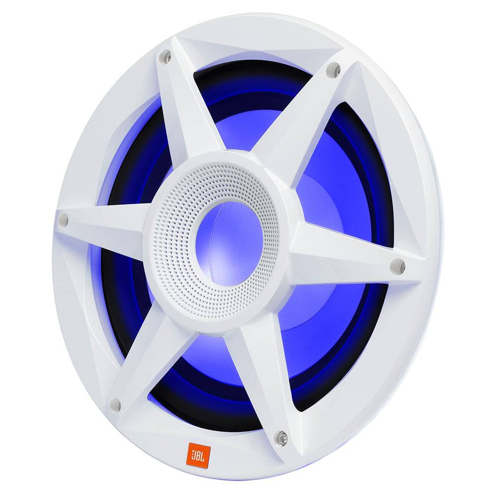 JBL 10" Marine RGB Passive Subwoofer - White Stadium Series [STADIUMMW1000AM] - Twin Screws Marine Service