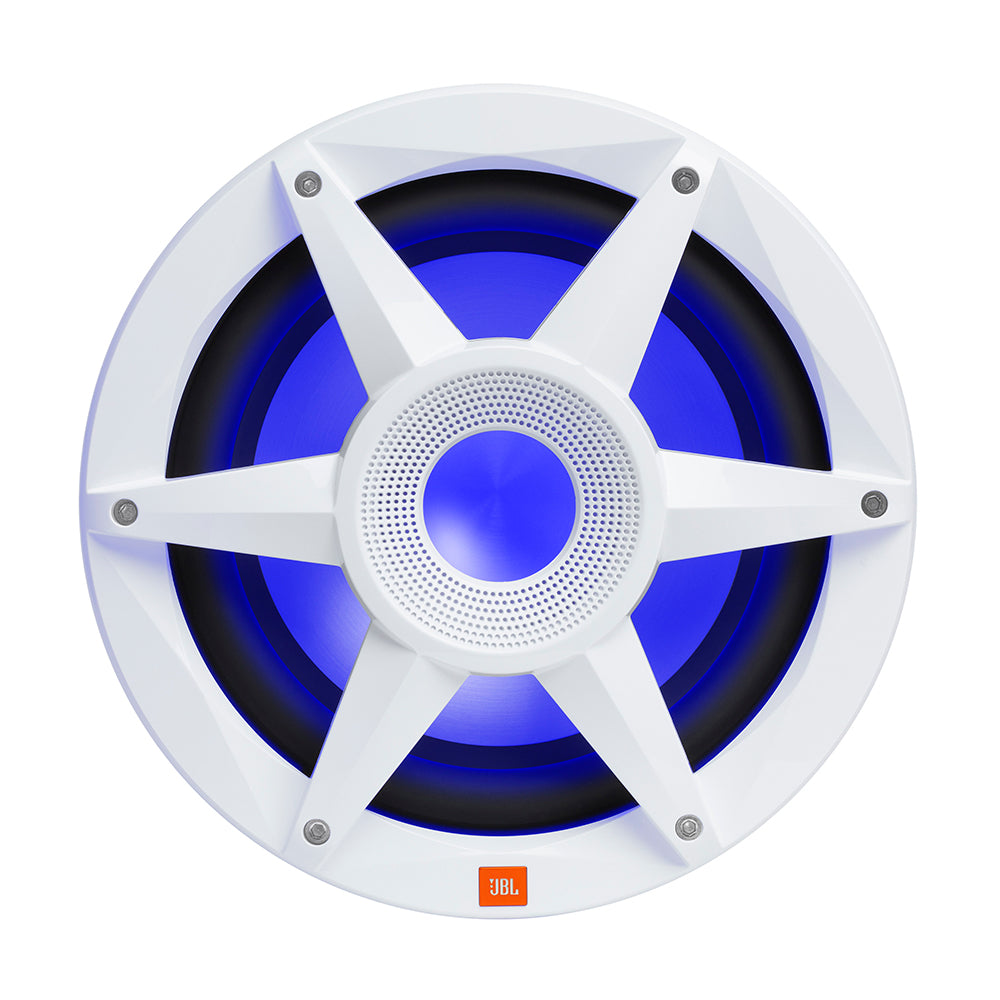JBL 10" Marine RGB Passive Subwoofer - White Stadium Series [STADIUMMW1000AM] - Twin Screws Marine Service