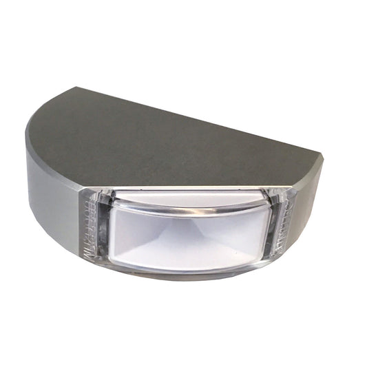 Lumitec Surface Mount Navigation Light - Classic Aluminum - Port Red [101577] - Twin Screws Marine Service