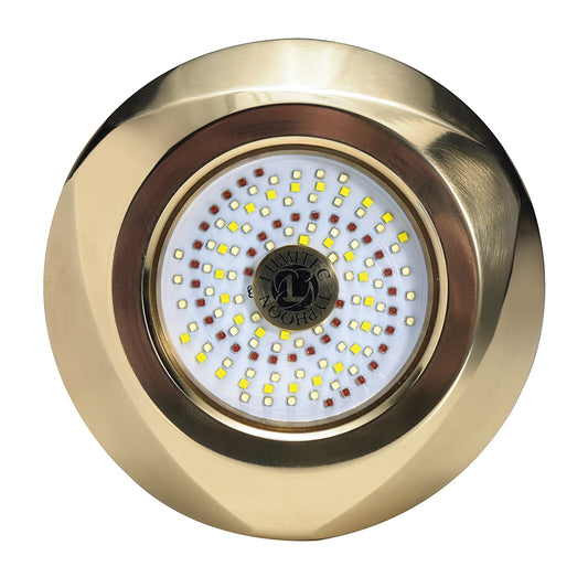 Lumitec SeaBlaze Typhoon Underwater Bronze Thru-Hull LED Light - White/Blue [101448] - Twin Screws Marine Service