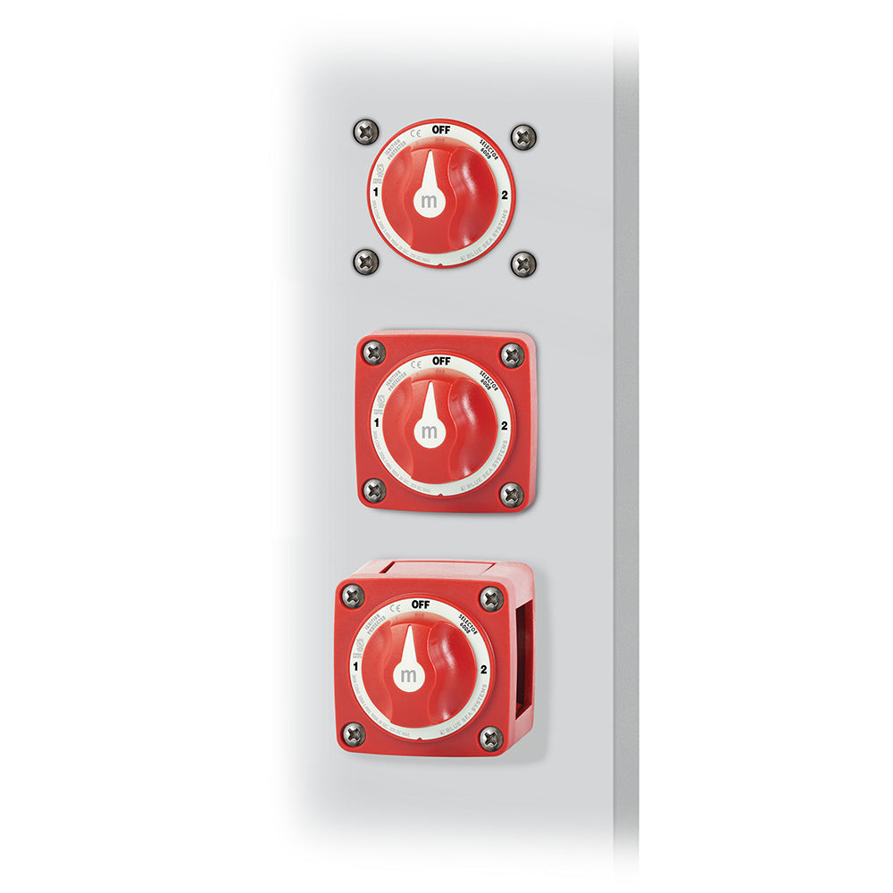 Blue Sea 6008 M-Series Battery Switch 3 Position - Red [6008] - Twin Screws Marine Service