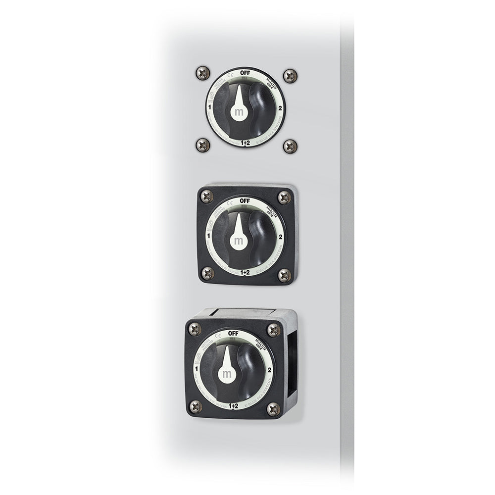 Blue Sea 6008200 m-Series Selector 3 Position Battery Switch - Black [6008200] - Twin Screws Marine Service