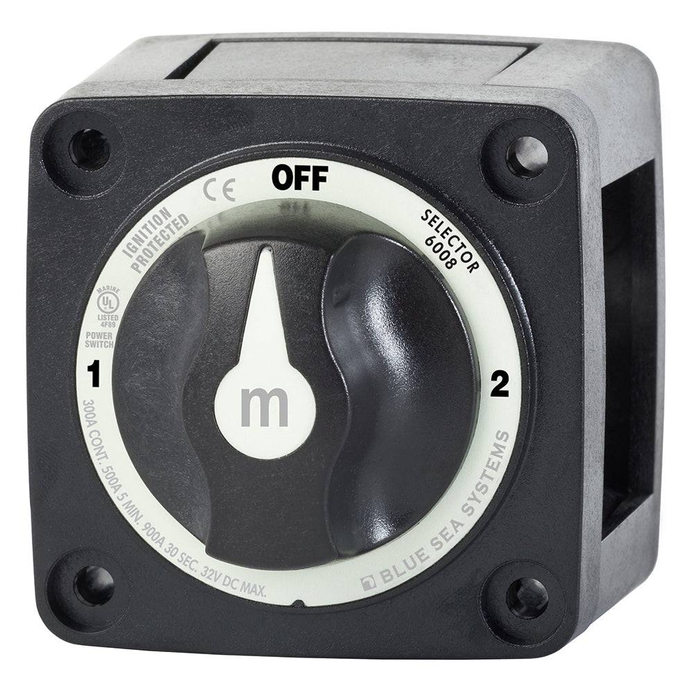 Blue Sea 6008200 m-Series Selector 3 Position Battery Switch - Black [6008200] - Twin Screws Marine Service