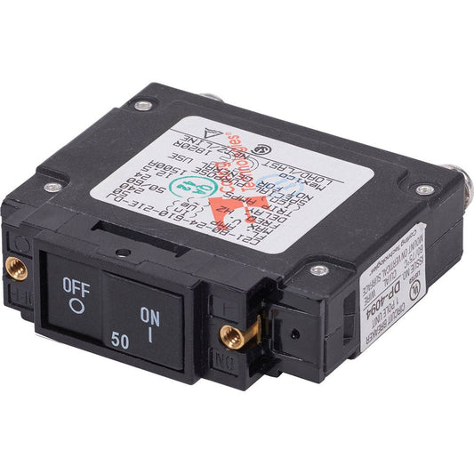 Blue Sea 7459 UL-489 Circuit Breaker - 50A Flat Rocker [7459] - Twin Screws Marine Service