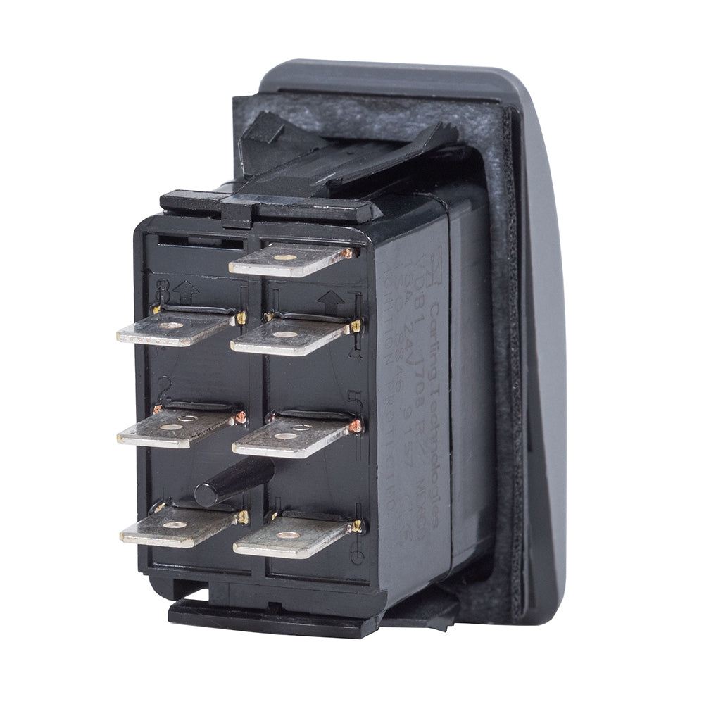 Blue Sea Contura Switch DPDT Black - ON-ON [8300] - Twin Screws Marine Service