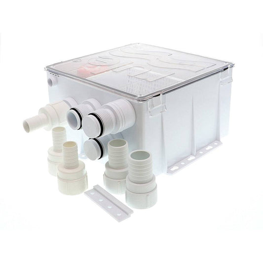 Rule Shower Drain Box w/800 GPH Pump - 12V [98B] - Twin Screws Marine Service