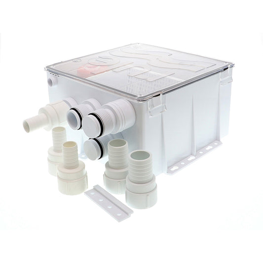 Rule Shower Drain Box w/800 GPH Pump - 24V [98B-24] - Twin Screws Marine Service