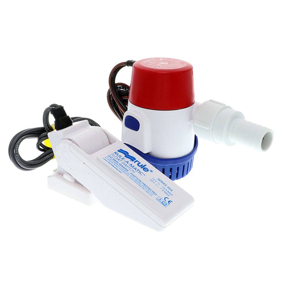 Rule 360 GPH Standard Bilge Pump Kit w/Float Switch - 12V [24DA-35A] - Twin Screws Marine Service